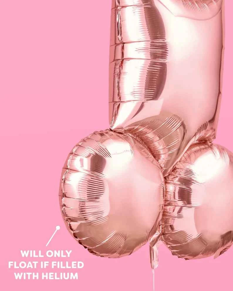 Extra Large Rose Gold Willy Balloon
